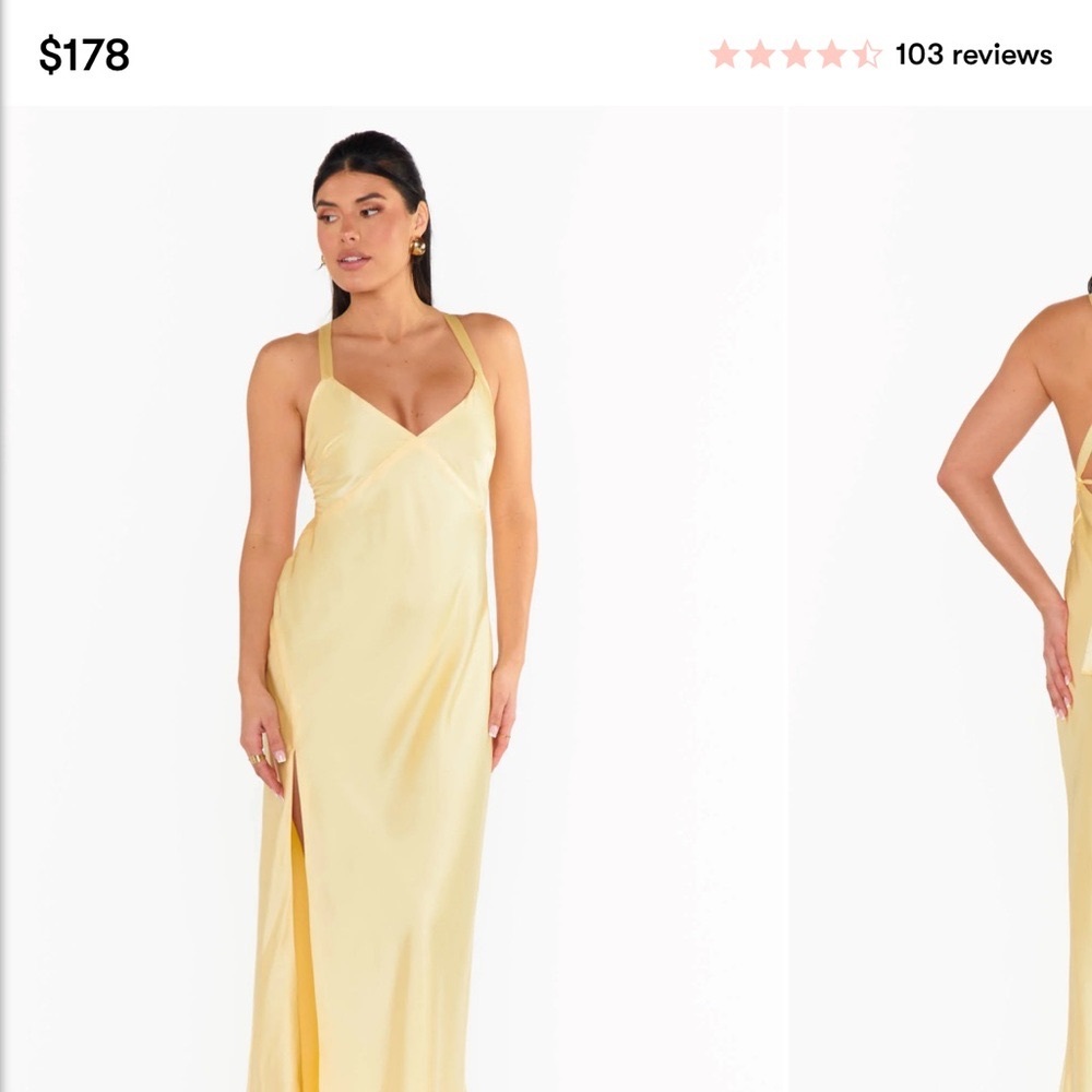 Elegant Yellow Maxi Dress